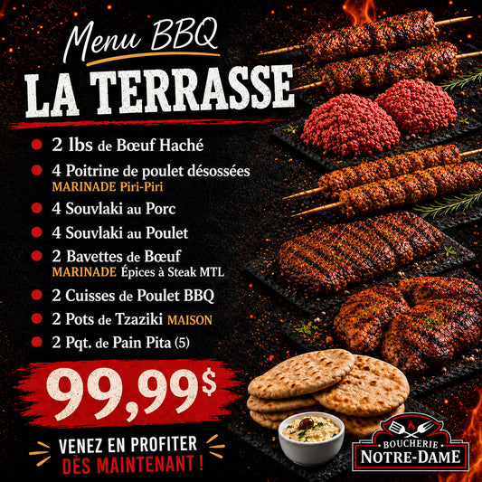 Menu BBQ – La Terrasse