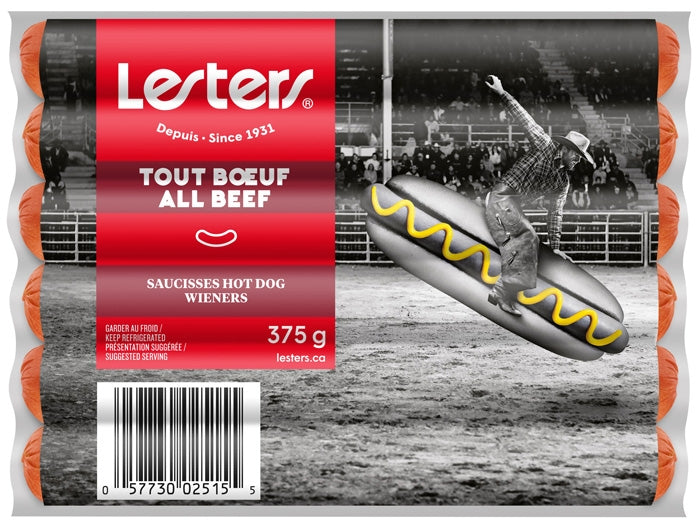 Saucisses hot dog au boeuf - Lesters